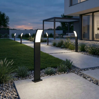 Černý venkovní osvětlovací sloupek 230 V, 80 cm, IP54