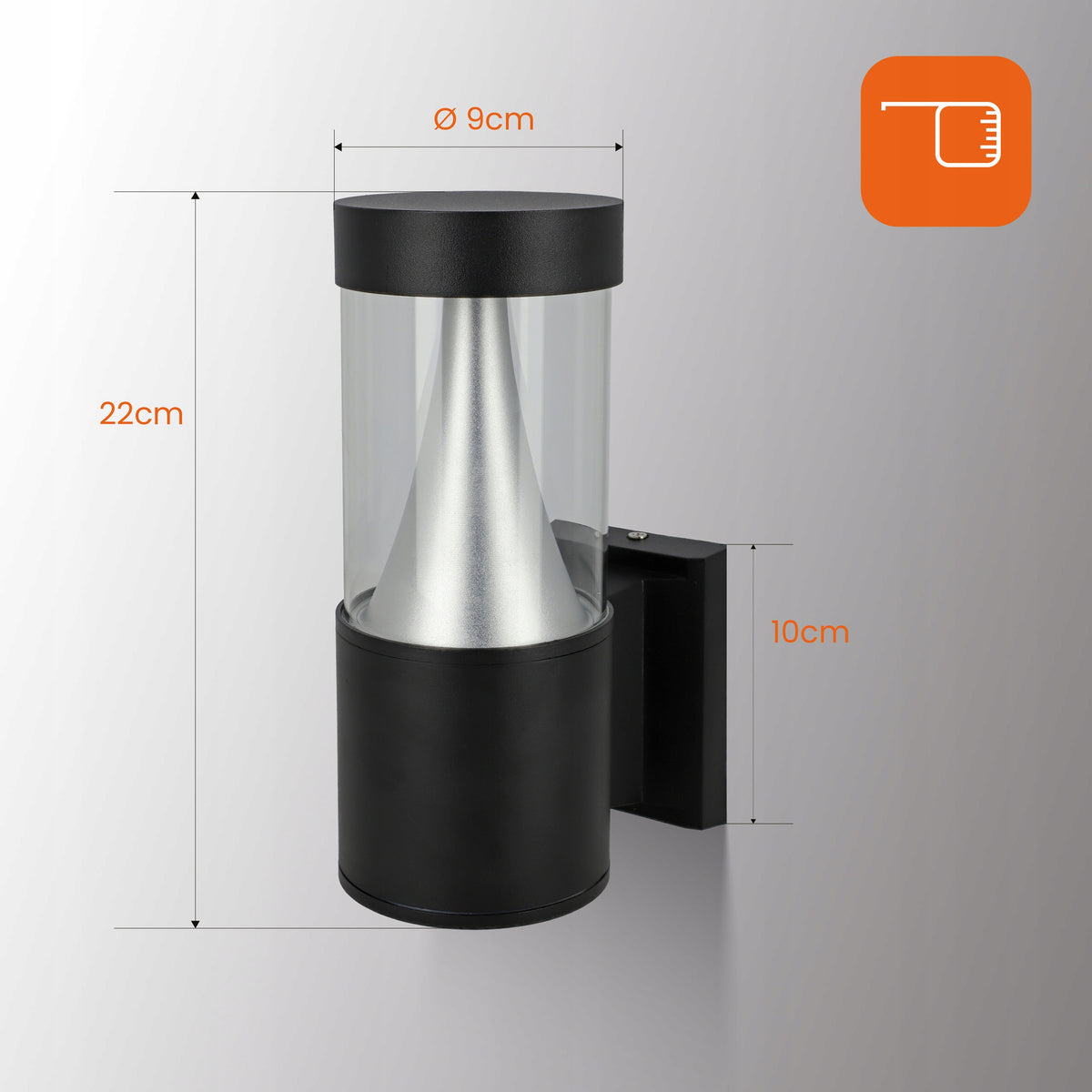 LED fasádní svítidlo 7 W, 500 lm, IP65