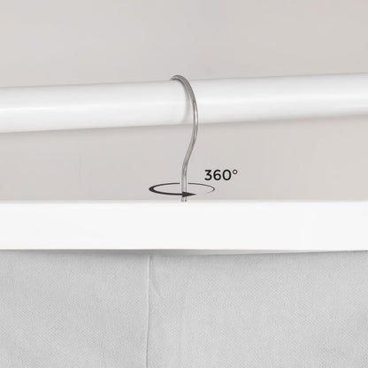 Věšák dřevěný na sukně 1 kus bílý