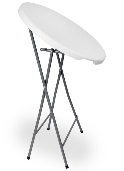Stolek cateringový skládací GALA 80 cm bílý