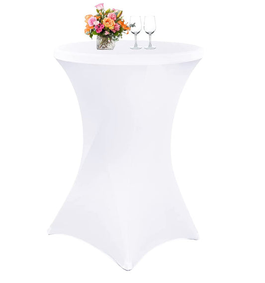 Obal na stolek koktejlový bílý 80 cm