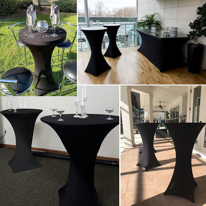 Obal na stolek koktejlový černý 80 cm