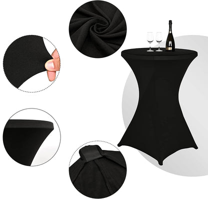 Obal na stolek koktejlový černý 80 cm