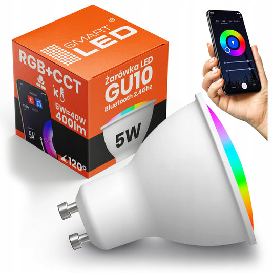 LED žárovka GU10 5 W, CCT
