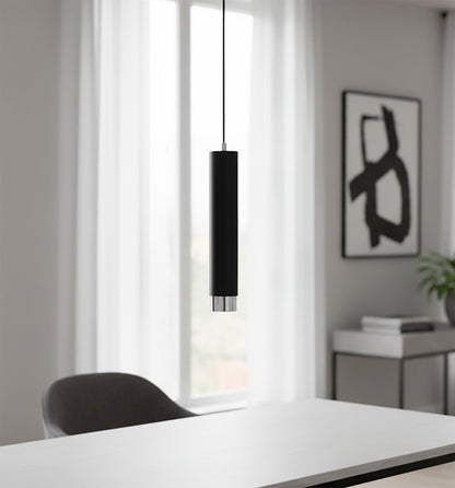Závěsné svítidlo KIBO 1 – černé / chromové