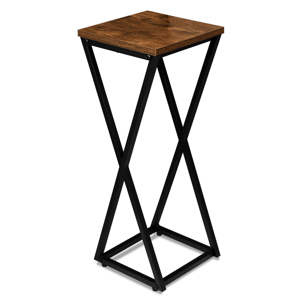Loftový stojan na květiny KONEL RUSTIC loft černý 62 cm