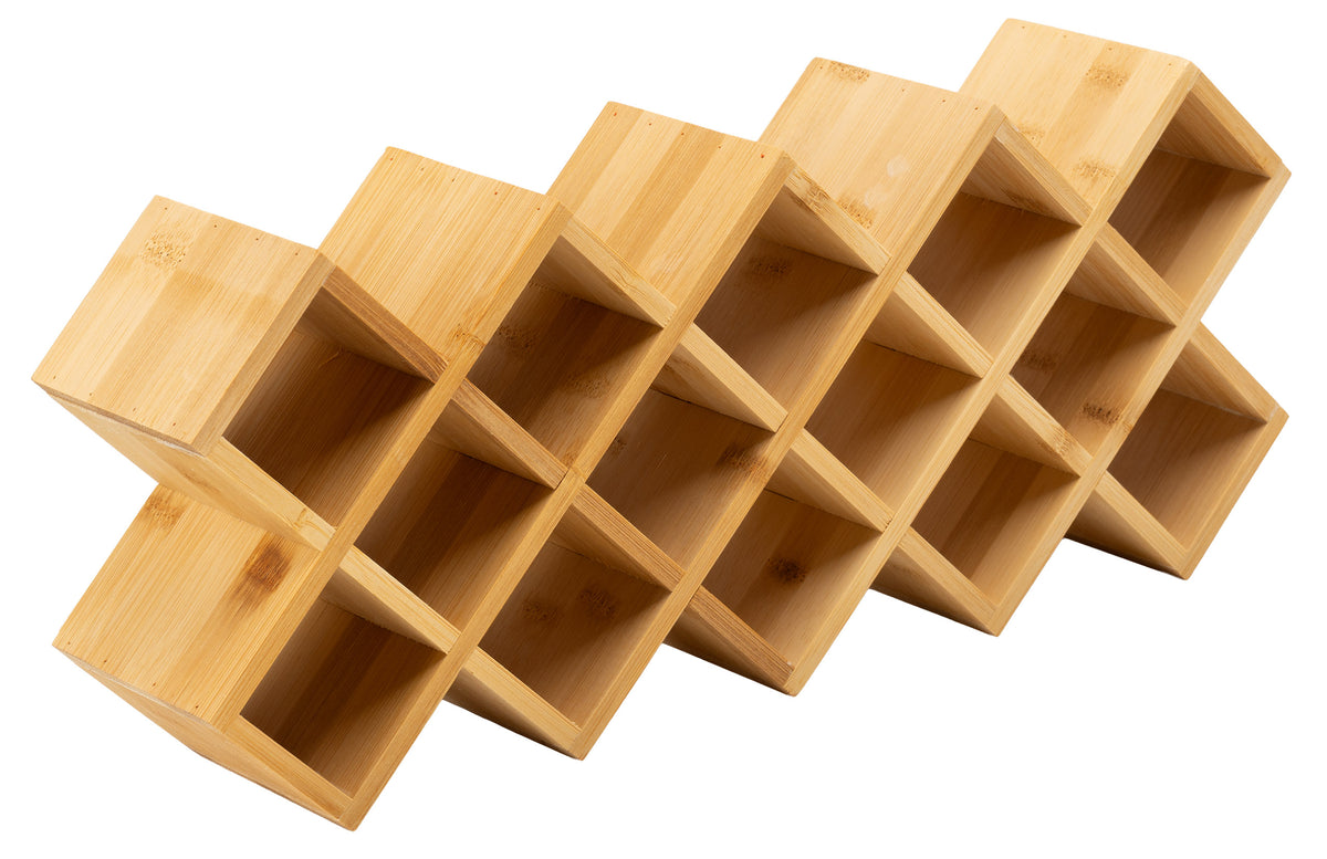 Stojan bambusový na koření KOCHEN 18 skleniček