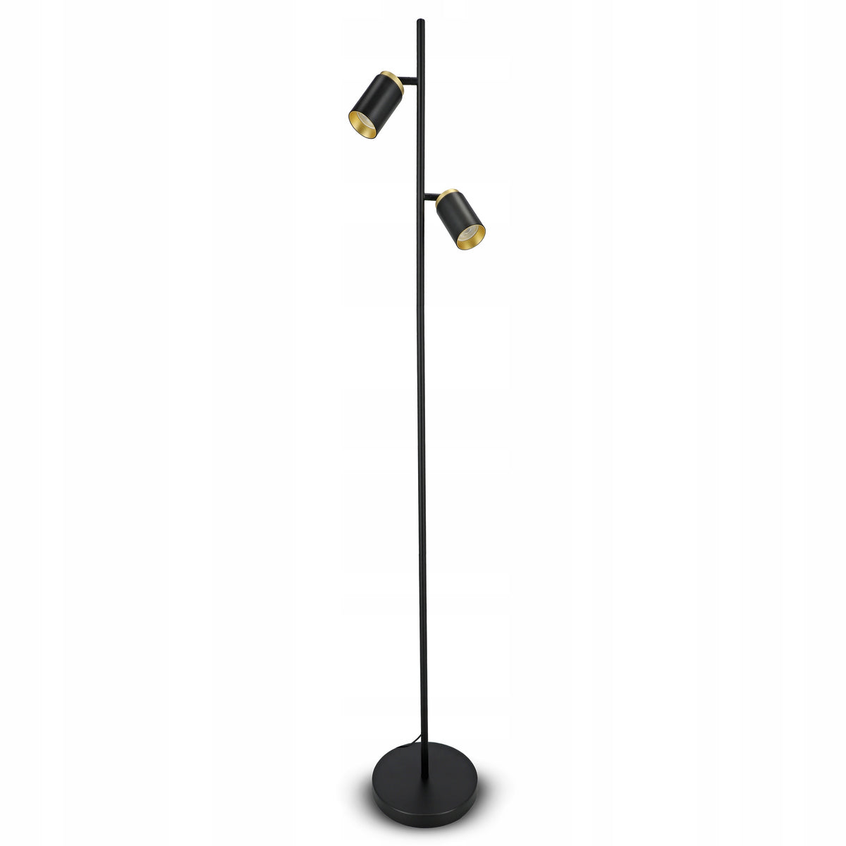 Černá stojací lampa GU10, nastavitelná