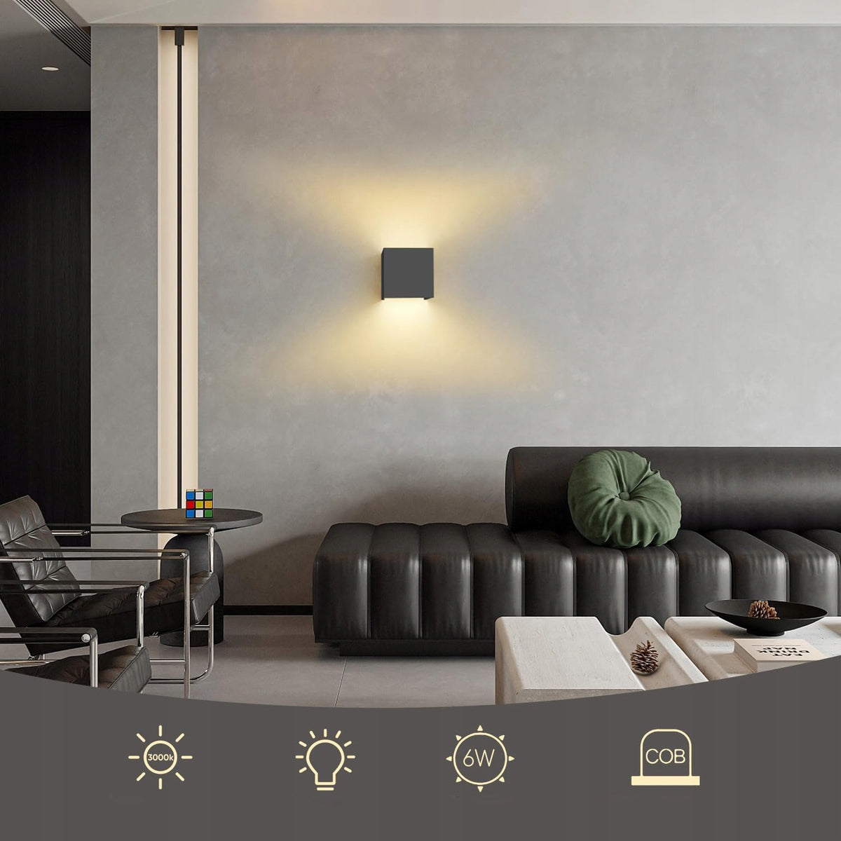 LED fasádní svítidlo 6 W, IP54