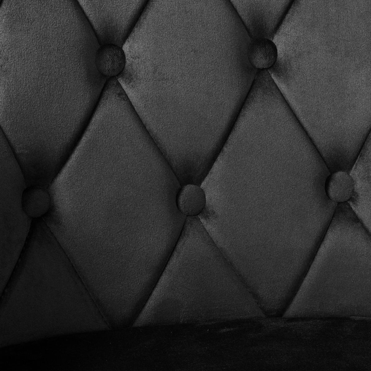 Sametová židle ATLANTA VELVET černé
