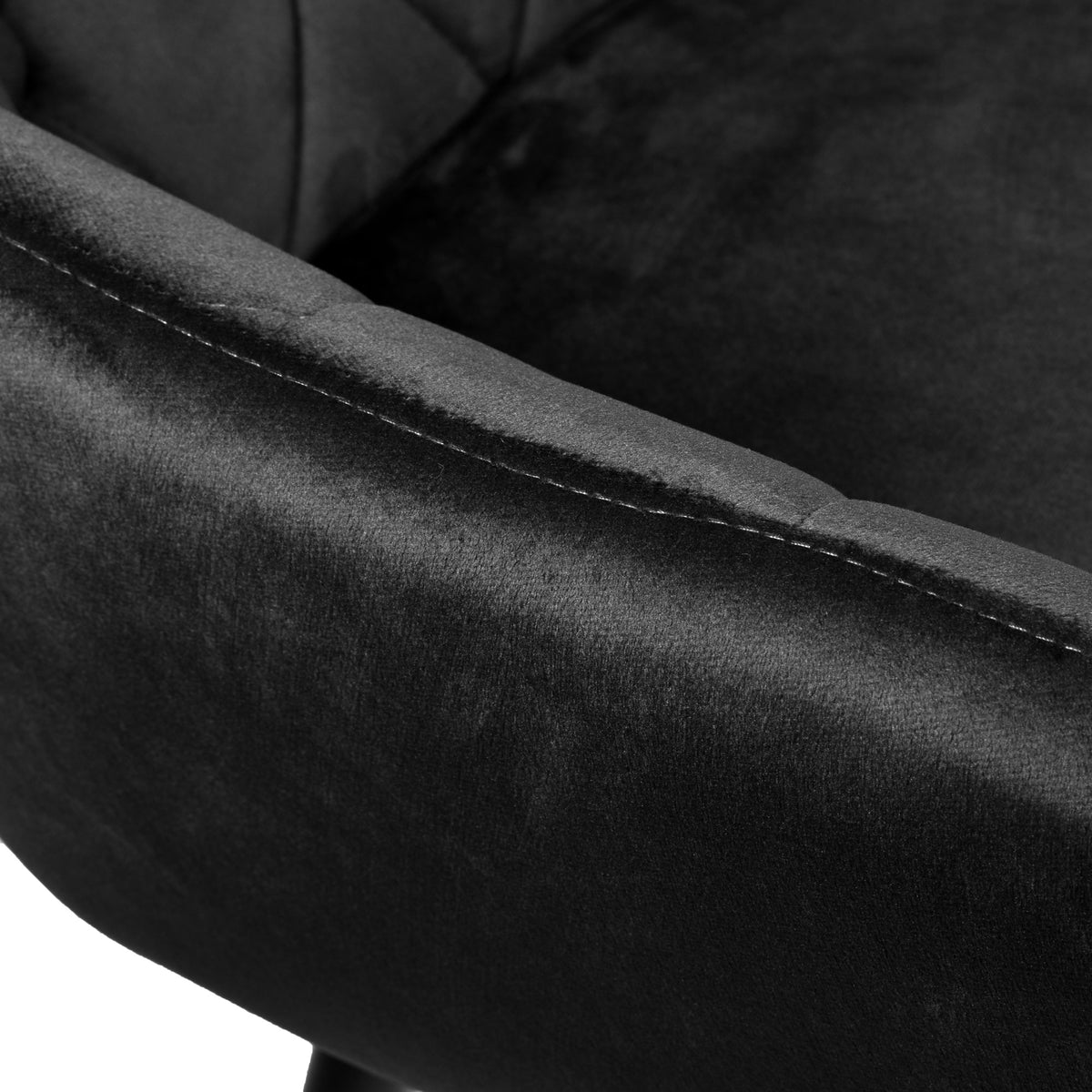 Sametová židle ATLANTA VELVET černé