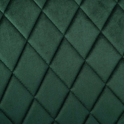 Sametová židle HAVANA VELVET tmavě zelené