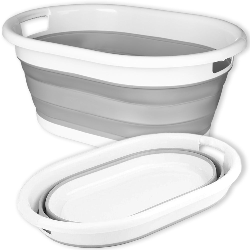 Mísa skládací oválná AIDA cm bílo-šedá COMPACT 25L