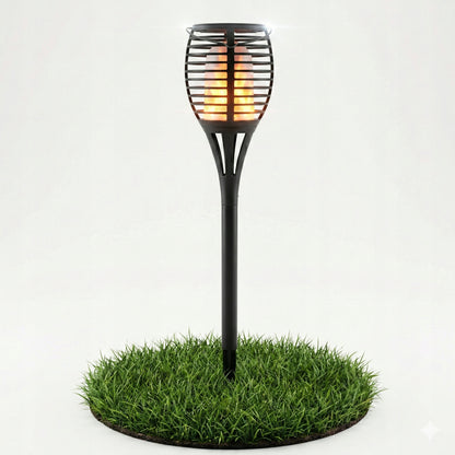 Černé LED solární zápichové svítidlo