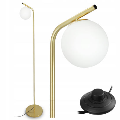 Zlatá stojací lampa G9