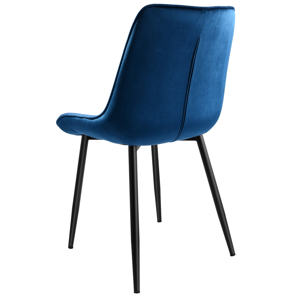 Sametová židle NORMAN Velvet tmavě modré