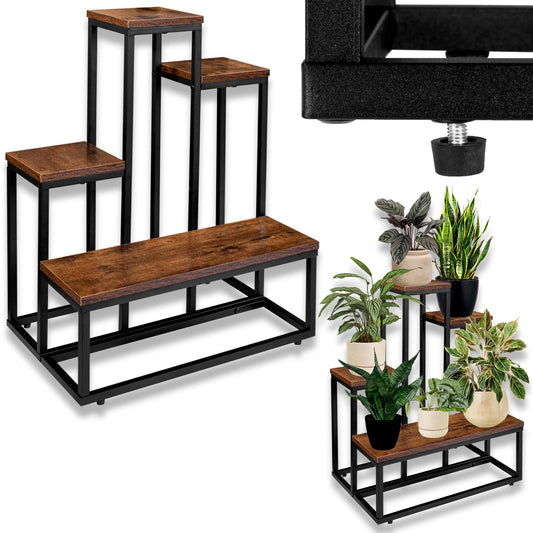 Stojan na květiny loft ANTIRES RUSTIC stojan na květiny