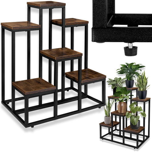 Stojan na květiny loft BELGAR RUSTIC stojan na květiny