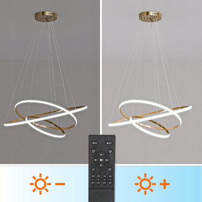 Zlaté kancelářské závěsné LED svítidlo 113 W