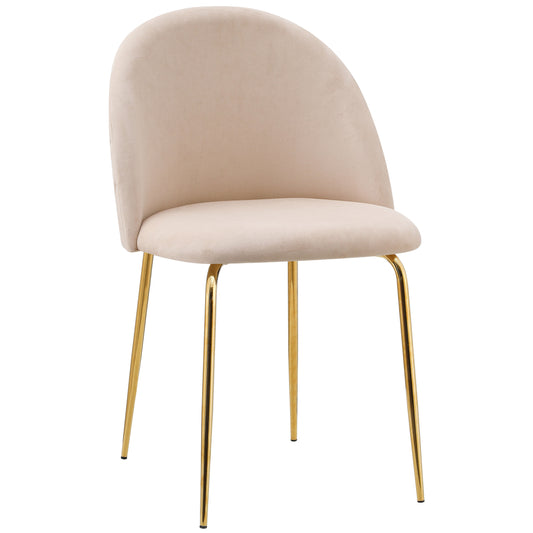 Sametová židle Fargo Gold Velvet béžové