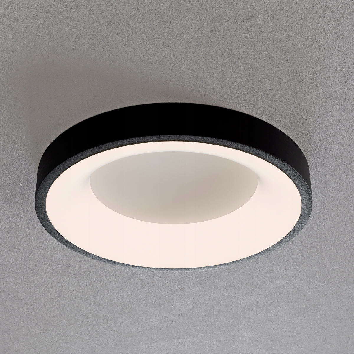 Černé kulaté stropní LED svítidlo 50 W, 4000 K