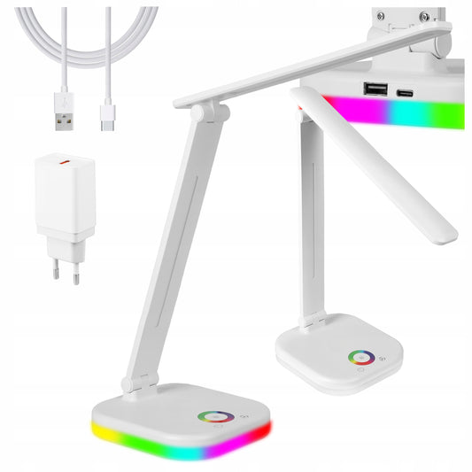 LED stolní lampa, s dotykovým ovládáním, USB, nastavitelná