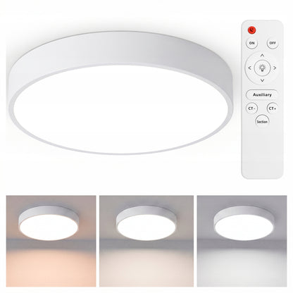 Bílé kulaté stropní LED svítidlo 48 W, 4800 lm, 50 cm, stmívatelné, CCT