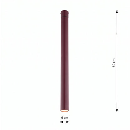 Stropní svítidlo TECNO 1XXL – vínové