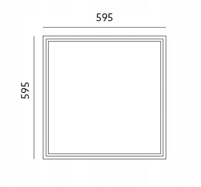 Přisazený LED panel 50 W, 6000 K