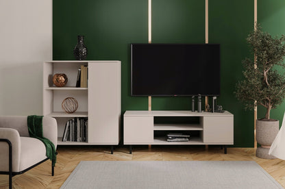 TV stolek FOCUS 135 cm – kašmír, černé nožky