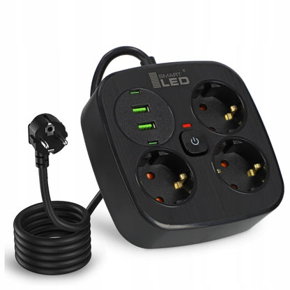 Prodlužovací kabel 230 V, 3 m, USB