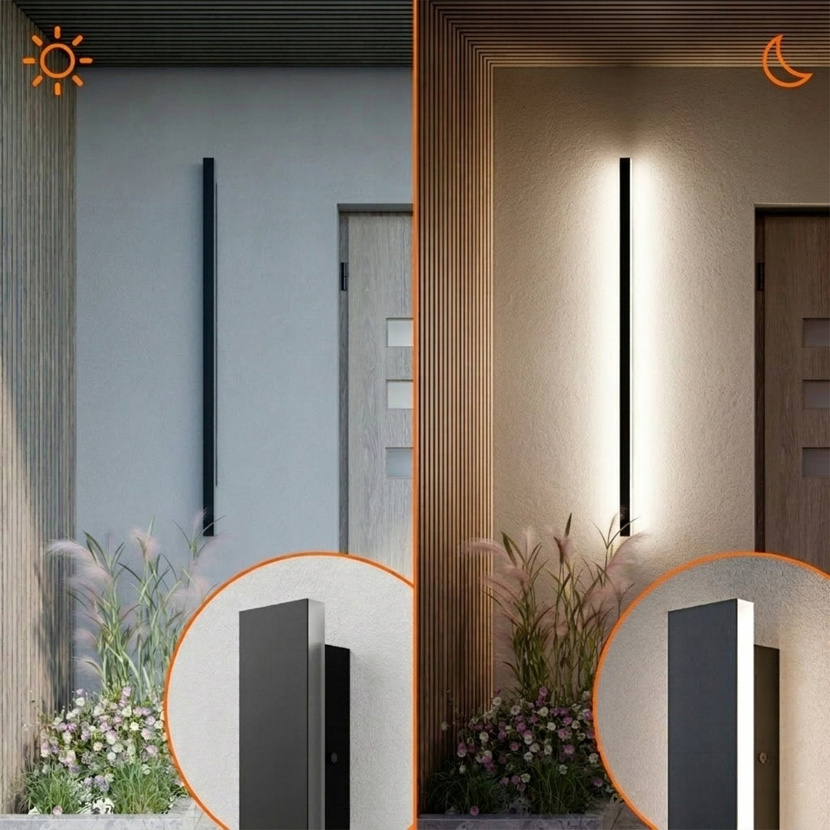 LED fasádní svítidlo 45 W, 150 cm, IP65