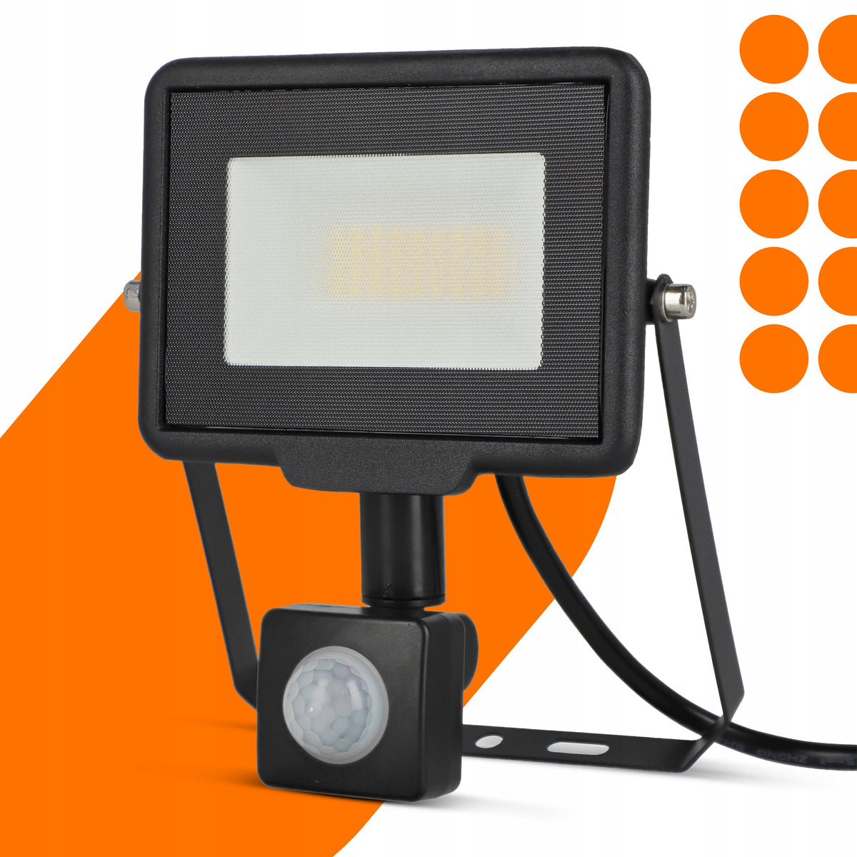 LED reflektor 30 W, 2400 lm, neutrální bílá 4500 K, IP65, 230 V, 16 × 12 cm