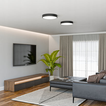 Černé stropní LED svítidlo 36 W, 3600 lm, 4000 K, 40 cm