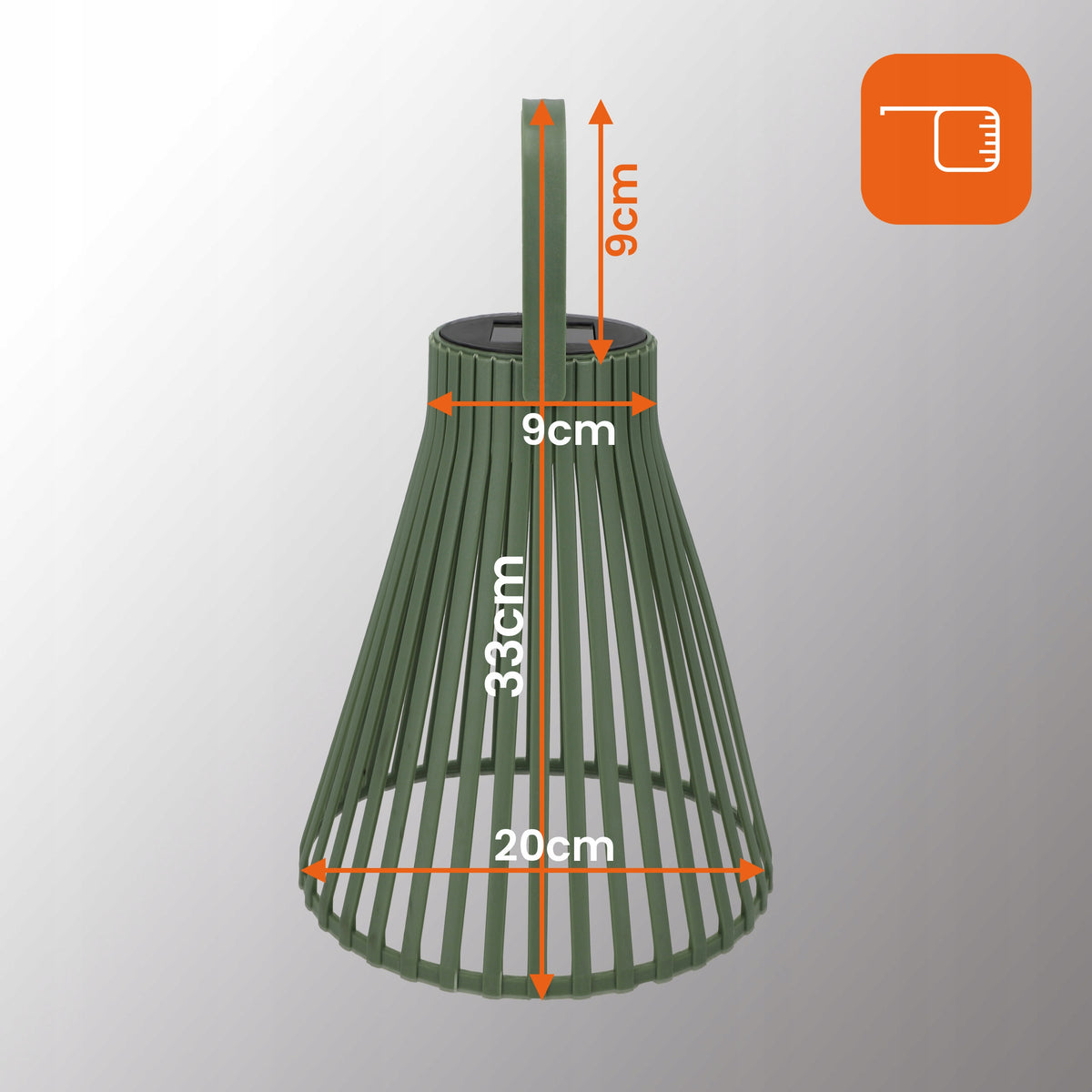 LED solární svítidlo, IP44