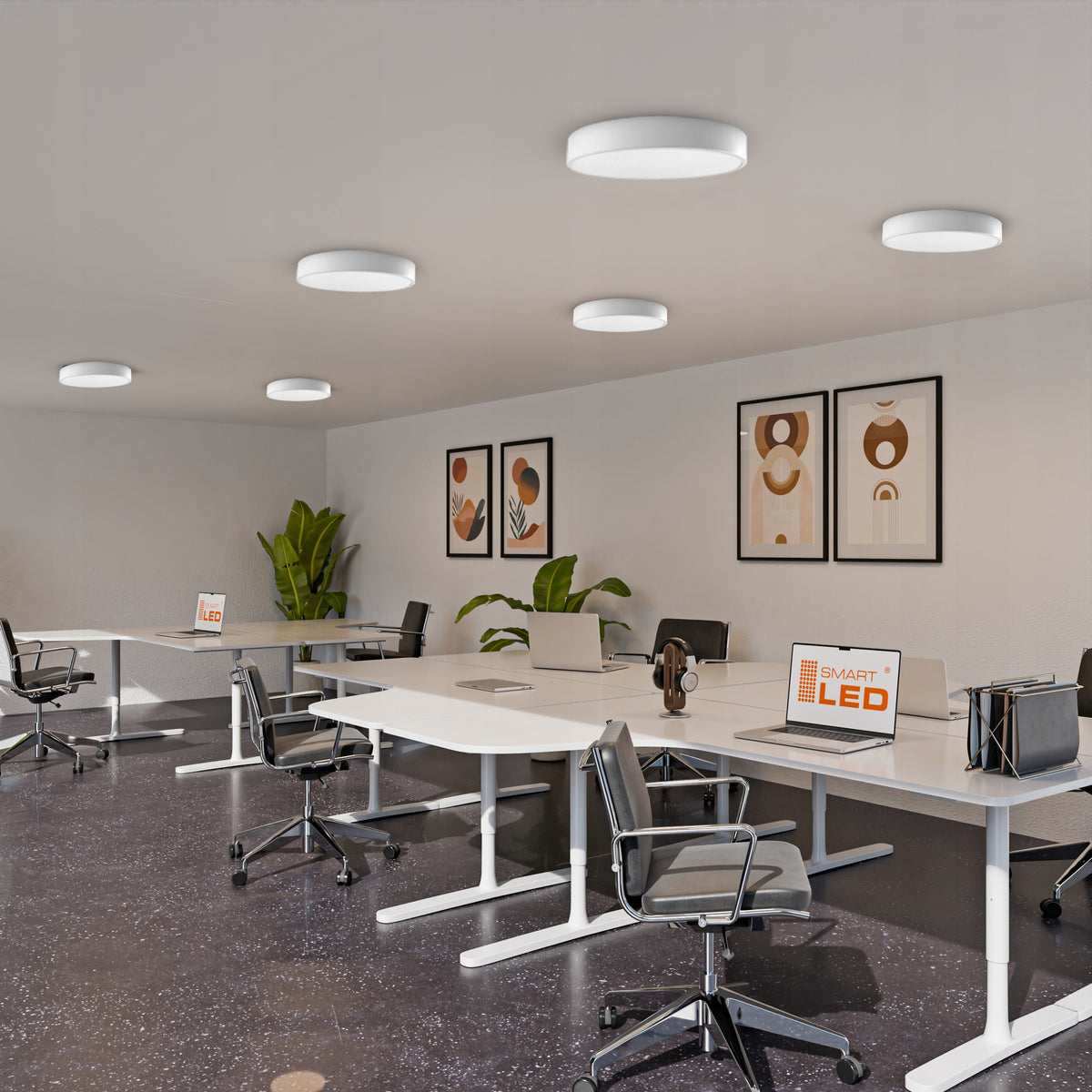 Kulaté stropní LED svítidlo 40 W, 40 cm