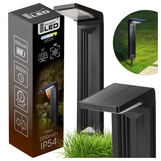 LED solární zápichové svítidlo 3000 K