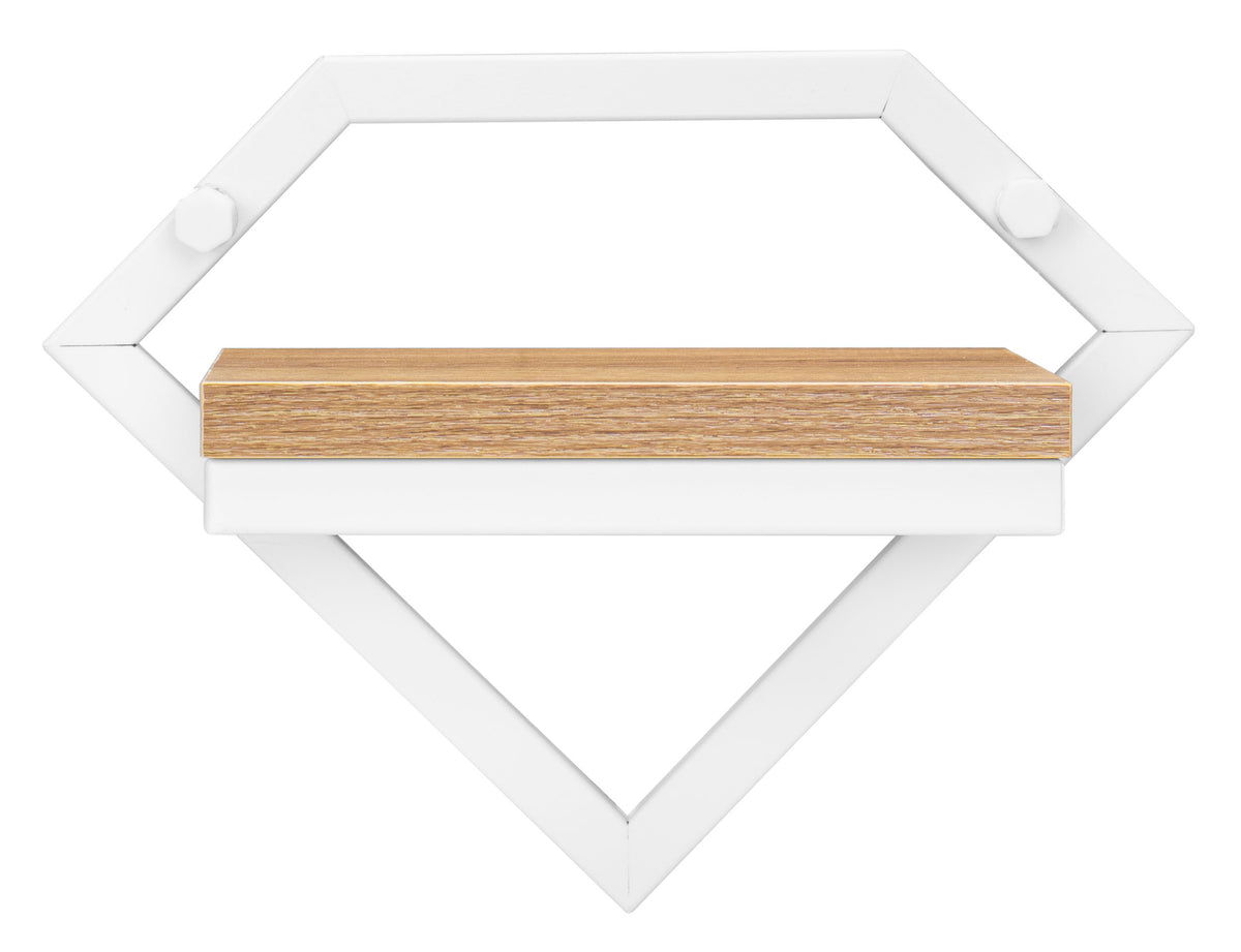 Kovový nástěnný držák na květiny Doron bílý Craft