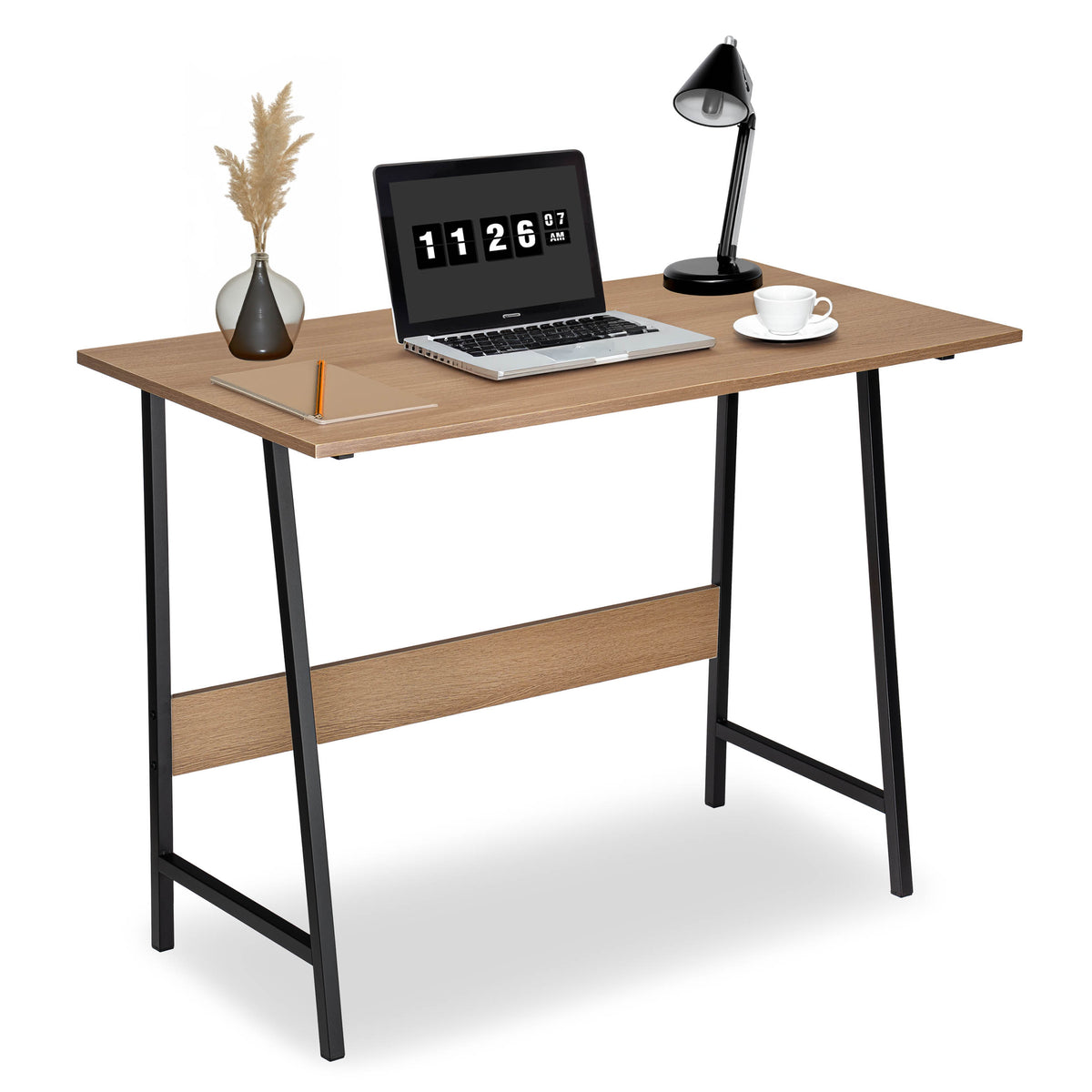 Loftový počítačový stůl SKAGEN MODERN OAK
