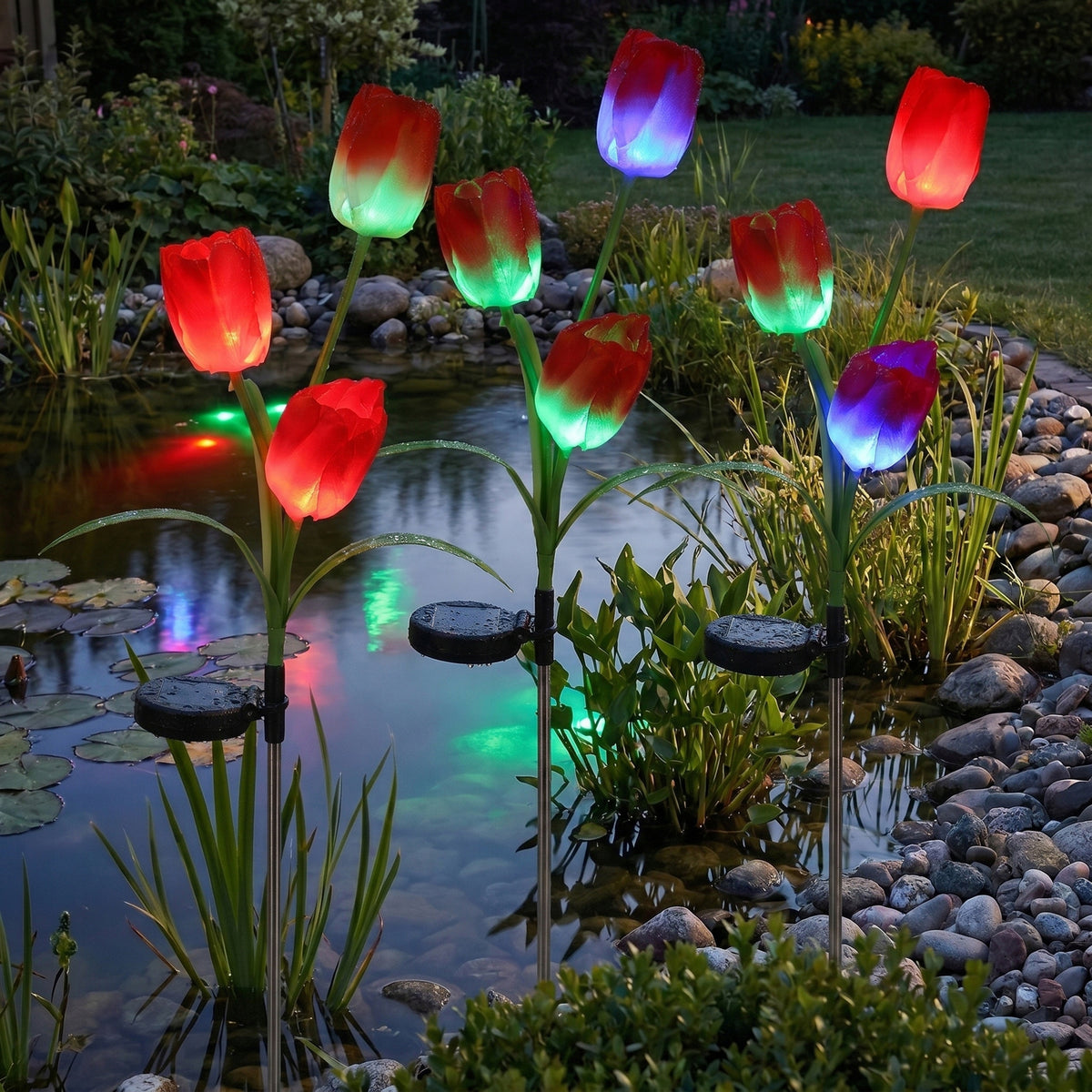 LED solární zápichové svítidlo, IP44