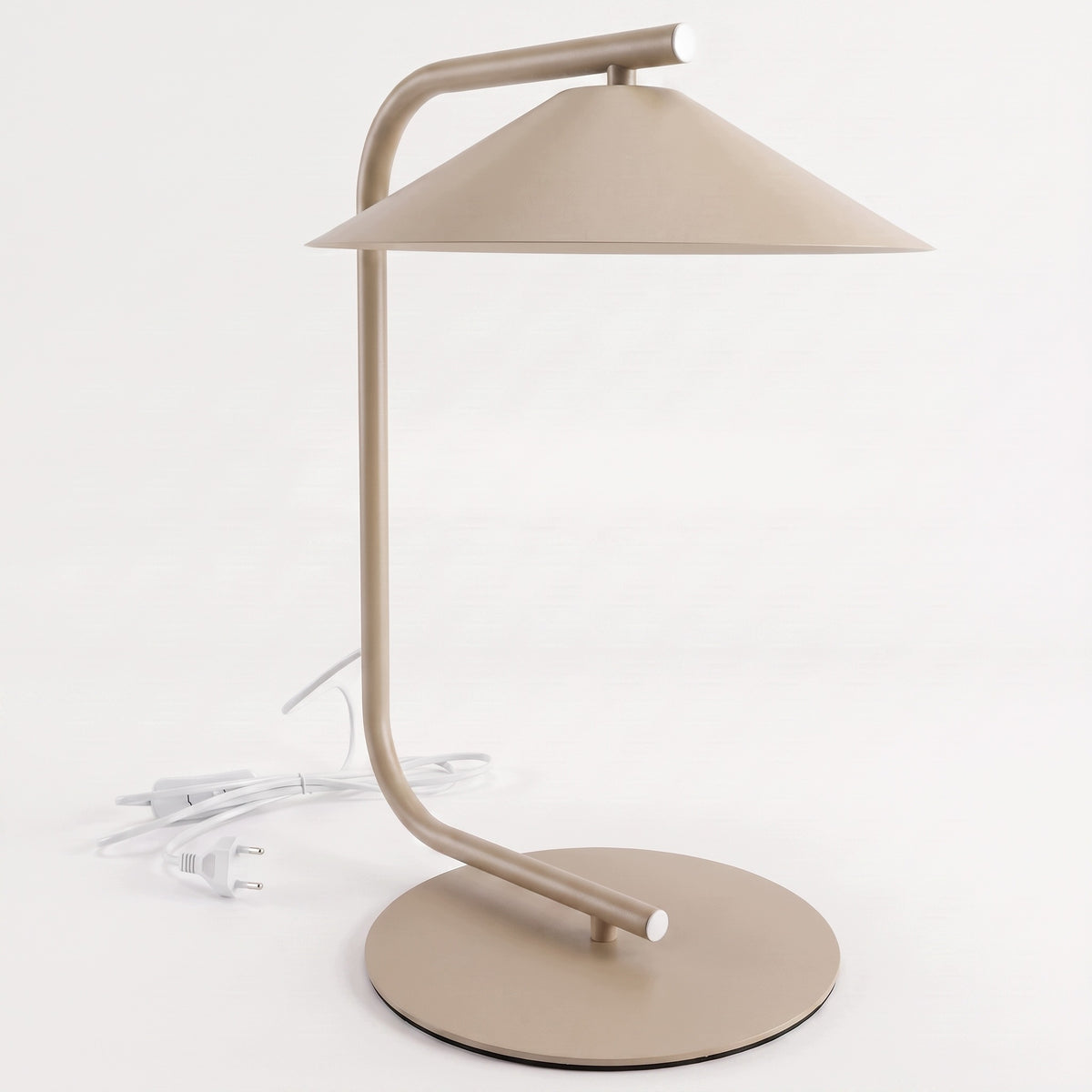 Béžová LED stolní lampa