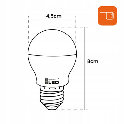 LED žárovka E27 8 W, 806 lm, 3000 K – teplá bílá
