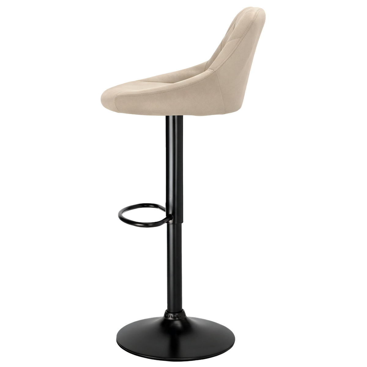 Barová židle Cydro black béžový Velvet