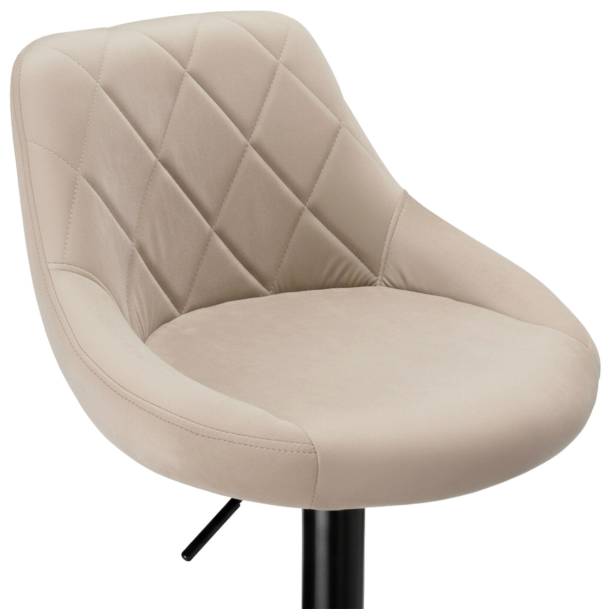 Barová židle Cydro black béžový Velvet
