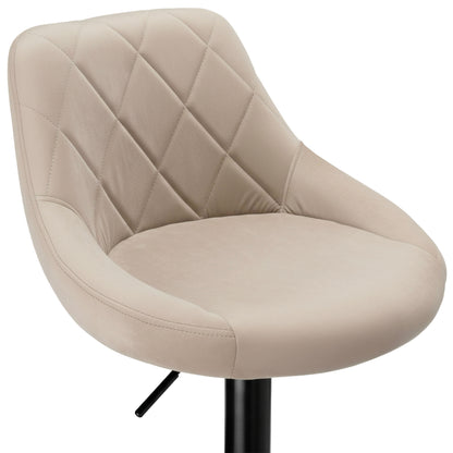 Barová židle Cydro black béžový Velvet
