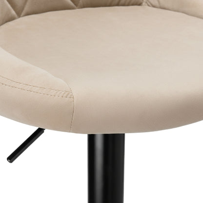 Barová židle Cydro black béžový Velvet