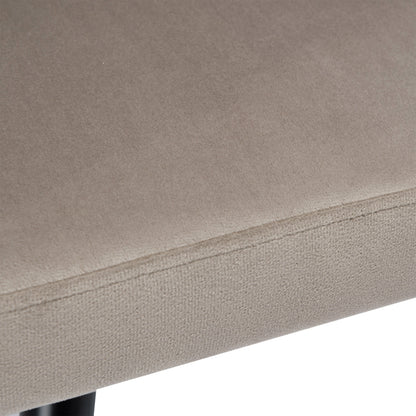 Sametová židle pletené ASTON VELVET taupe