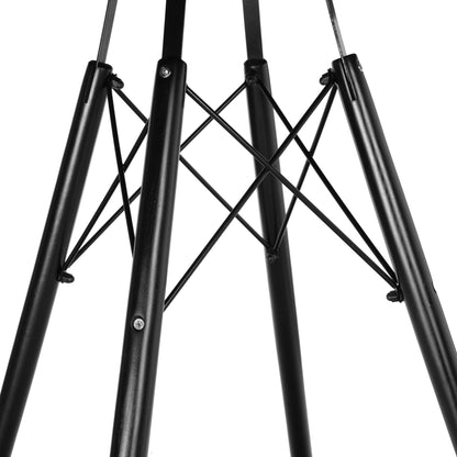 Kulatý stolek PARIS BLACK DTW 80 cm mramor bílý