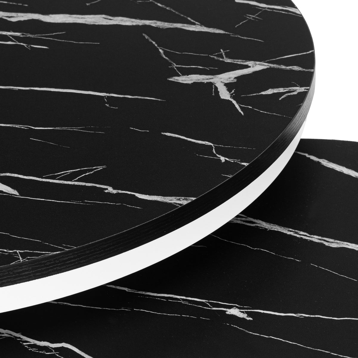 Sada dvou stolků bílý Galen černý mramor