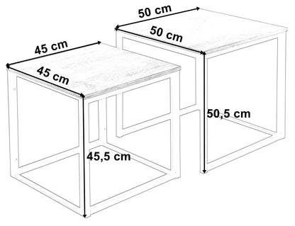 Konferenční stolky bílý PRAVEN černý mramor